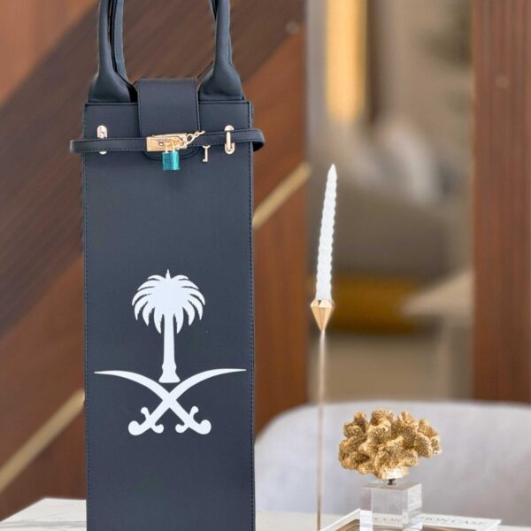 ASSIL EZZEDINE | Shisha Bag – Black Saudi Symbol